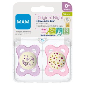 MAM Night Soothers 0+months